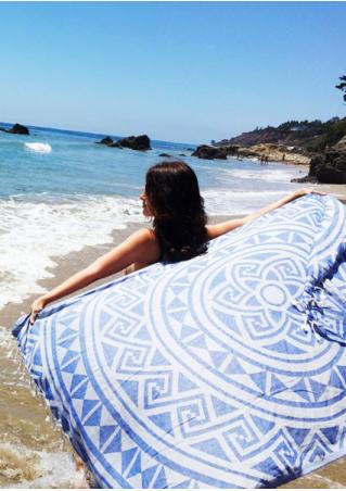 Mandala Tassel Rectangle Beach Blanket