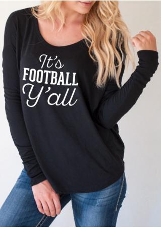 Letter Printed Long Sleeve T-Shirt