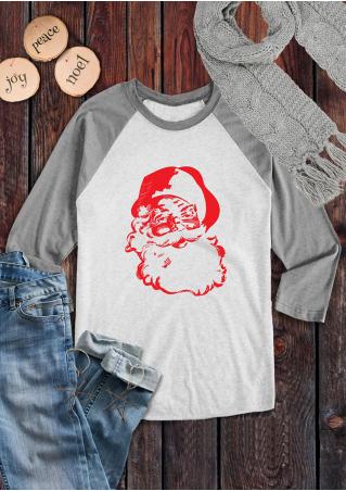 Christmas Santa Claus Printed T-Shirt