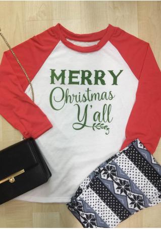 MERRY CHRISTMAS Printed T-Shirt
