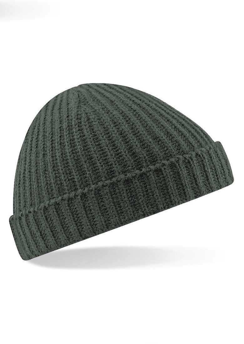 Solid Short Turn Up Knit Hat