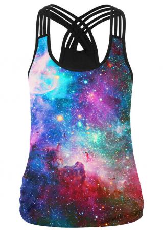 Starry Sky Criss-Cross Stretchy Camisole