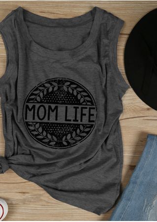 Mom Life Olive Branches Tank