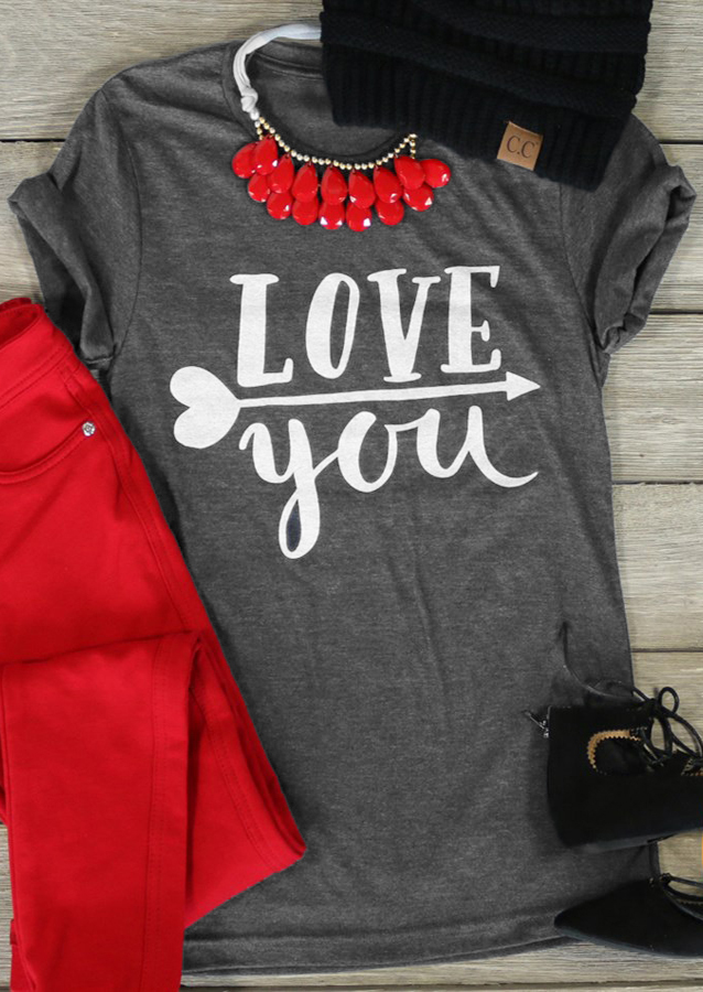 Love You & Valentine's Day T-Shirt - Fairyseason