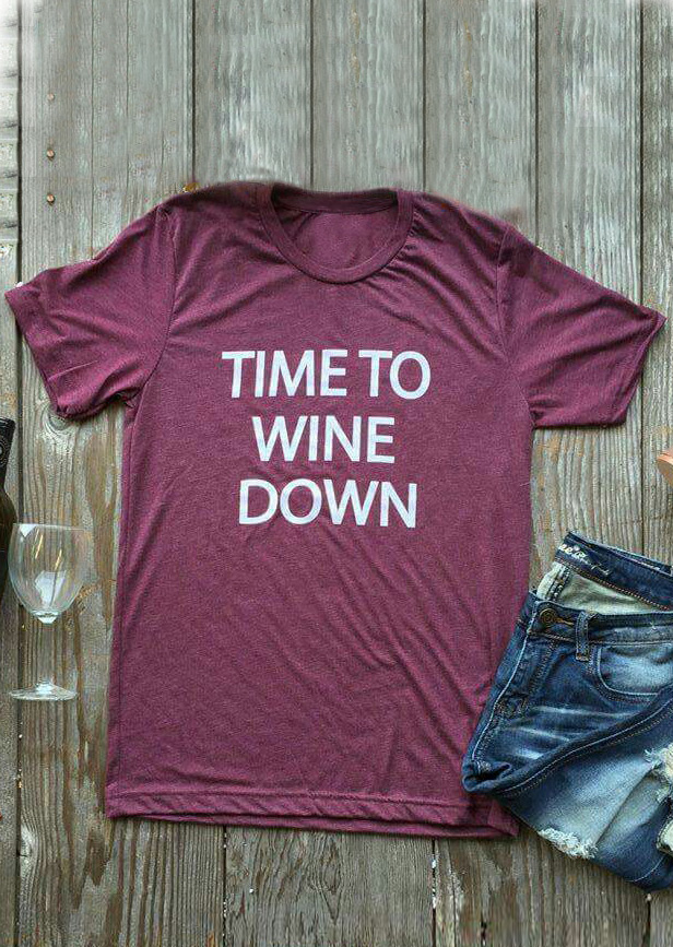 wine down shirt