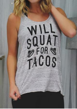 Will Squat For Tacos Tank