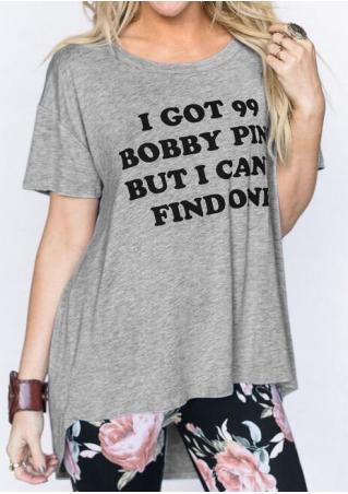 I Got Bobby Pins Asymmetric T-Shirt