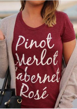 Pinot Merlot Cabernet Rose T-Shirt