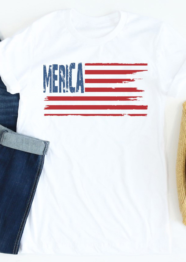 'Merica Flag Short Sleeve T-Shirt
