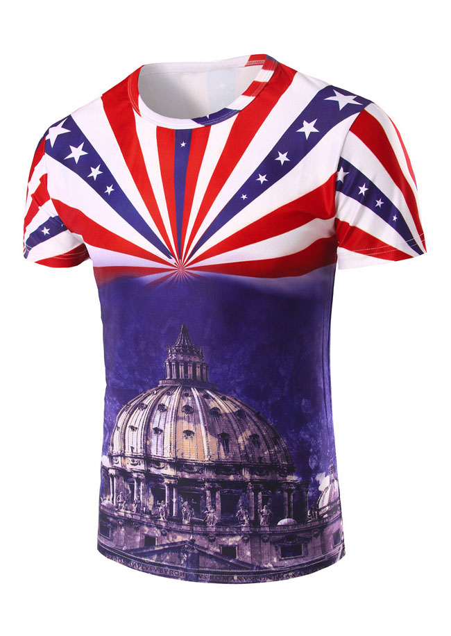 

T-shirts Building Star Short Sleeve T-Shirt in Multicolor. Size: S,M,,XL