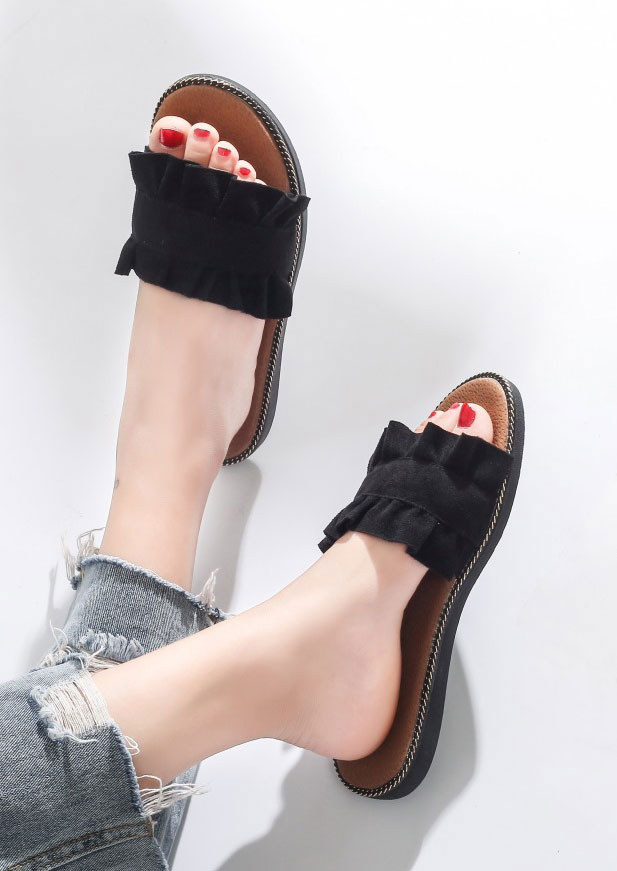Summer Flat Slide Sandals - Fairyseason