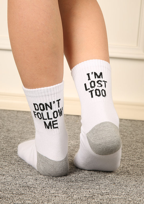 Don't Follow Me I'm Lost Too Socks - Fairyseason