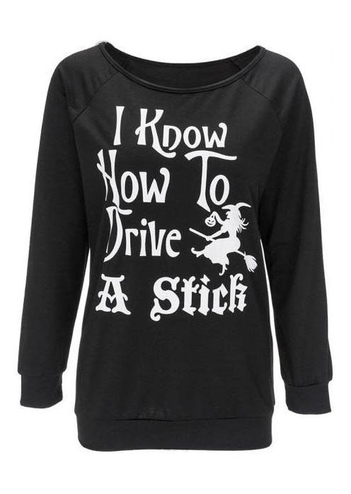 Halloween Plus Size Drive A Stick T-Shirt