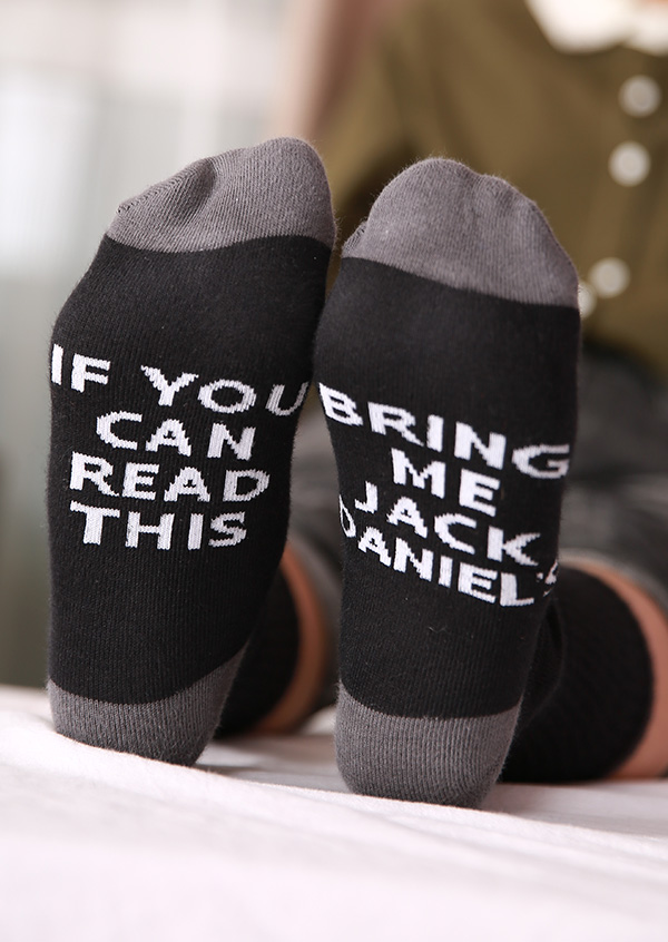 

Socks If You Can Read This Socks in Black. Size