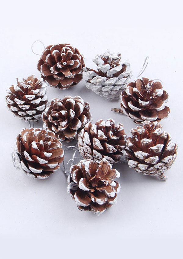 9pcs christmas pine cones pandent fairyseason 9pcs christmas pine cones pandent fairyseason