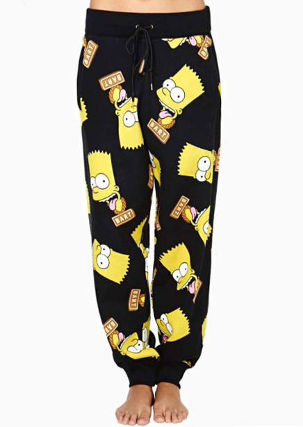 Bart Simpson Drawstring Pocket Pants - Fairyseason