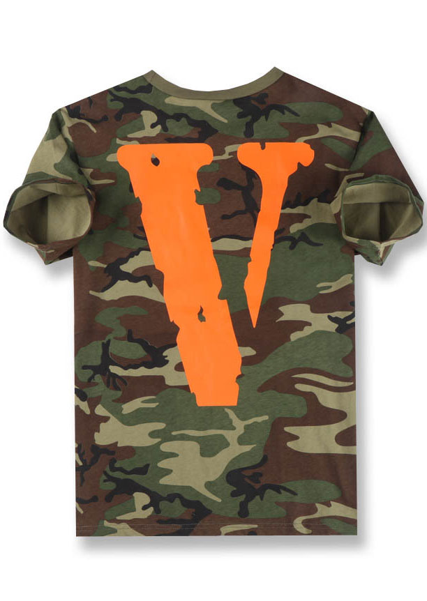 Friends Camouflage Printed O-Neck T-Shirt