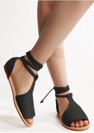ankle tie flat sandals uk