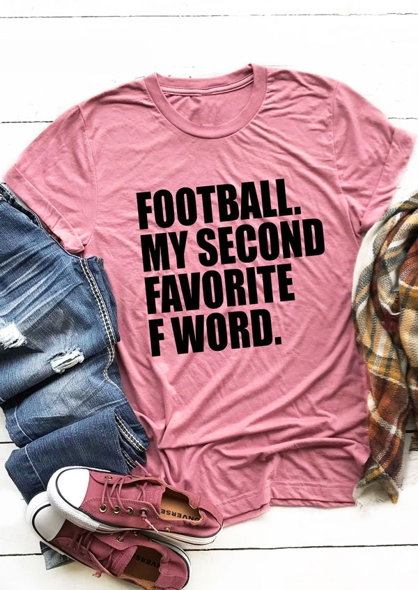 

Football My Second Favorite T-Shirt, 416191, Watermelon red
