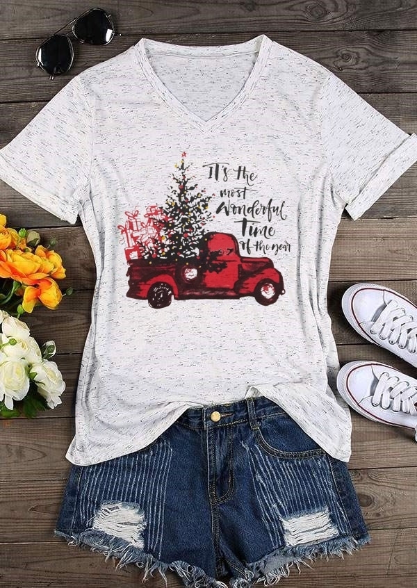 

Tees T-shirts It's The Most Wonderful Time T-Shirt. Size, Light grey