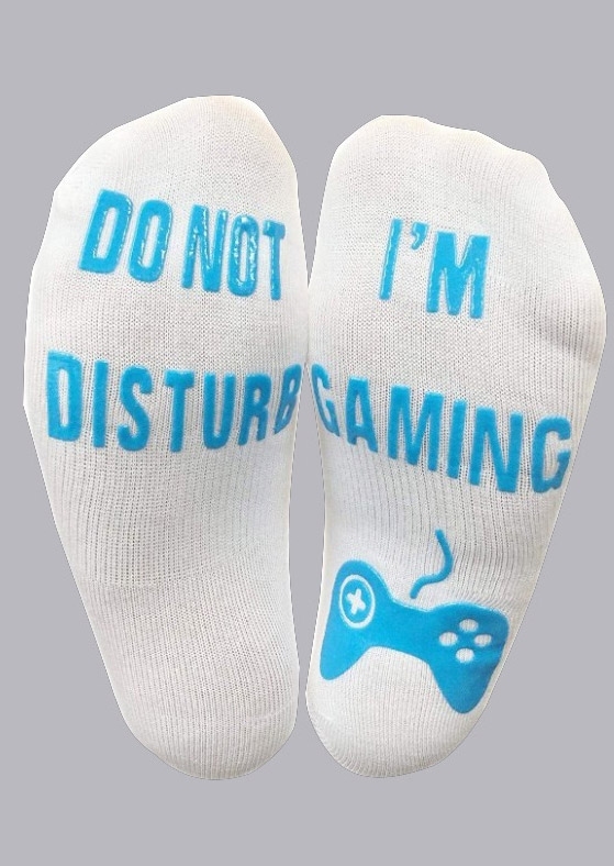 

Do Not Disturb I'm Gaming Socks, Pattern1;pattern2, 423978