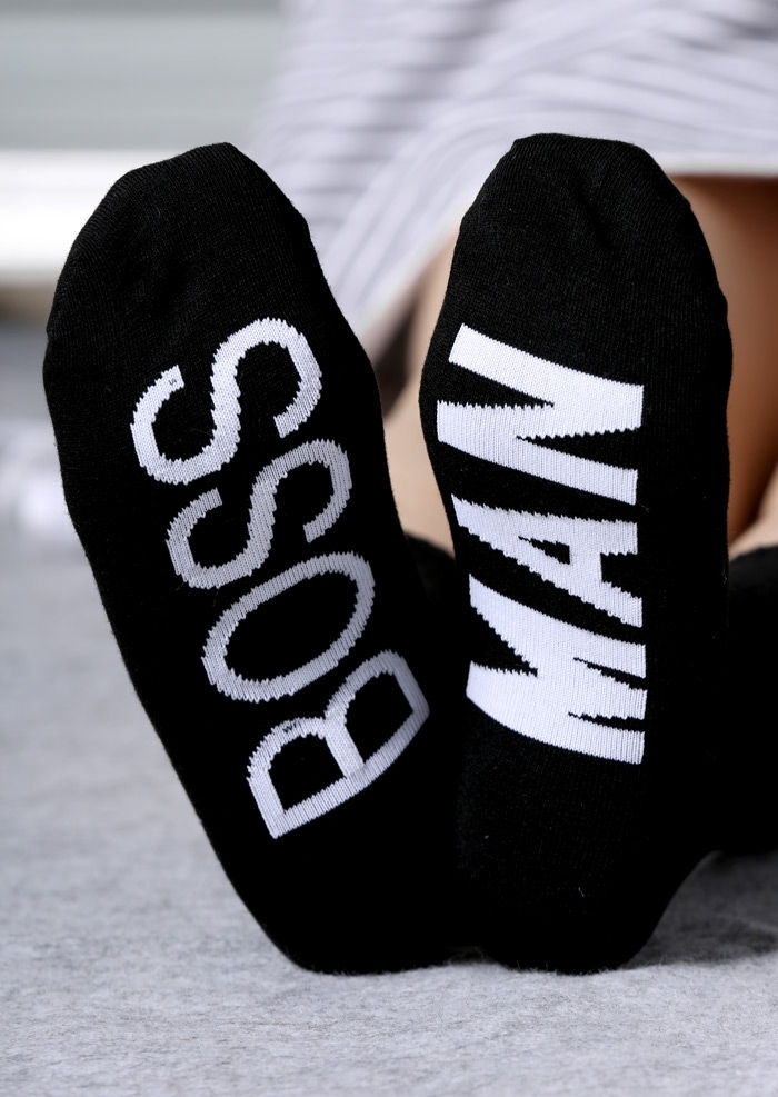 

Boss Man Casual Socks, 424940, Black;grey;white