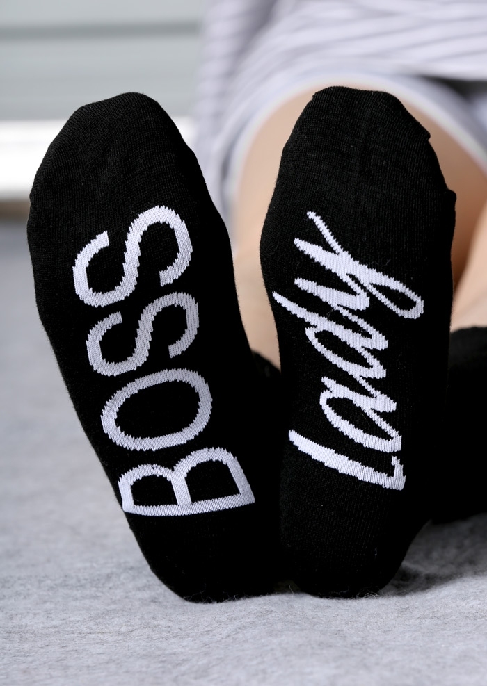 

Lady Boss Casual Socks, 424948, Black;grey;white