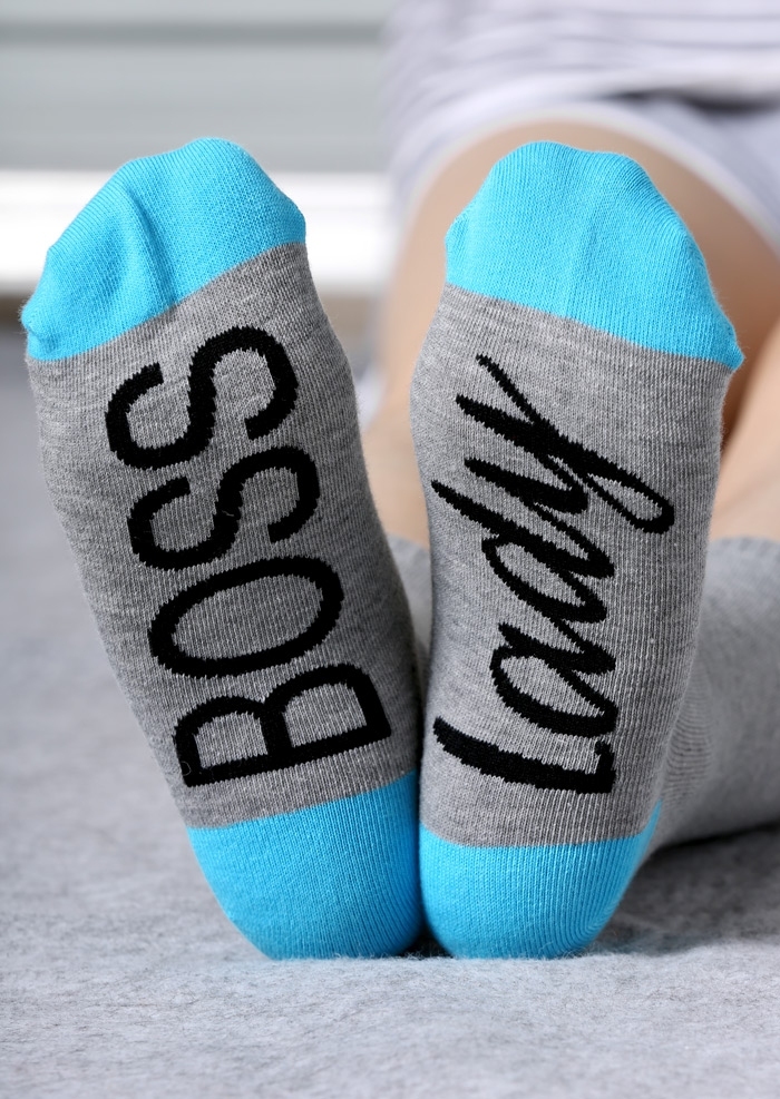 

Socks Lady Boss Casual Socks in Grey. Size