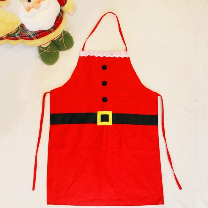 

Festive & Party Supplies Cute Christmas Gift Halter Apron in Red