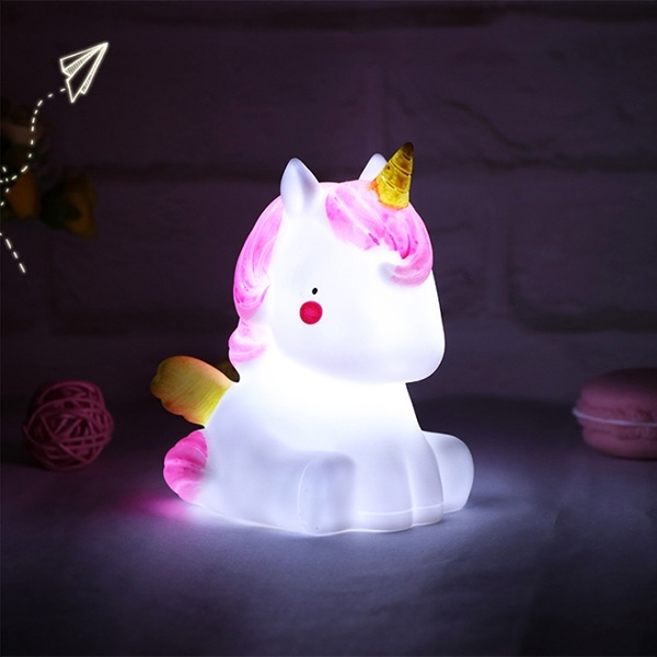 

Unicorn Shaped LED Night Light, White, 421205