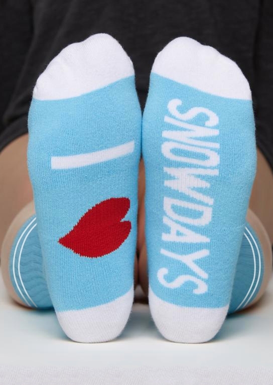 

I Love Snowdays Socks, 428745, Sky blue