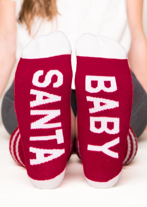 

Santa Baby Casual Socks, 428751, Red