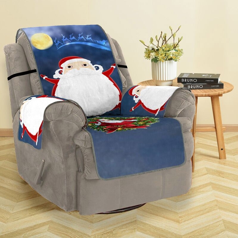 Christmas Santa Claus Sofa Cover Fairyseason