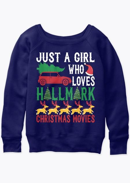 

Sweatshirts Just A Girl Who Loves Movies Sweatshirt in Blue. Size: L,M