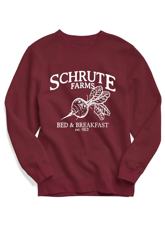 

Schrute Farms Bed & Breakfast Sweatshirt, 423967, Burgundy