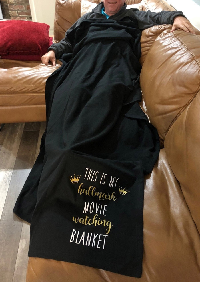 

My Hallmark Movie Watching Blanket, Black, 431740