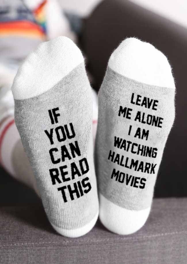 Christmas I Am Watching Hallmark Movies Socks - Fairyseason