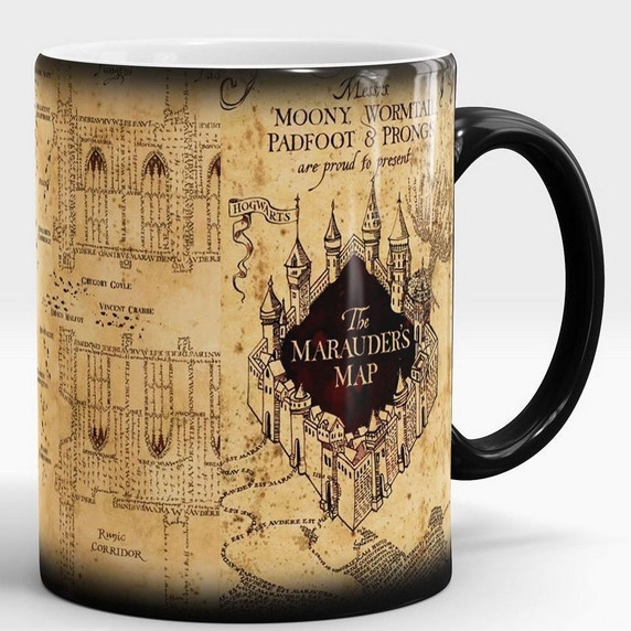

Harry Potter Marauder's Map Morphing Color Changing Mug in Khaki in Khaki. Size