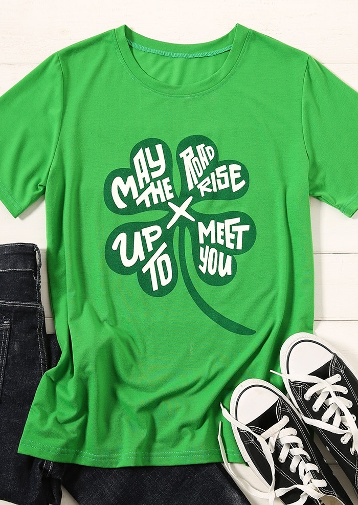 

Lucky Shamrock Rise Up To Meet You T-Shirt, Green, 434131