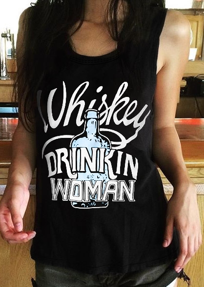 

Whiskey Drinkin Woman Tank, Black, 438220