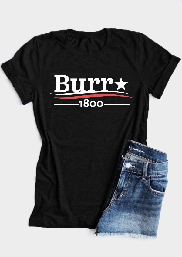 

Burr 1800 Star T-Shirt Tee, Black, 438993