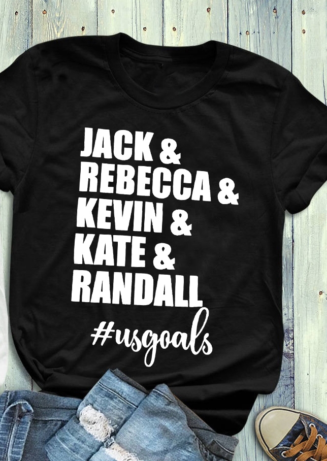

Jack & Rebecca & Kevin T-Shirt Tee, Black, 439012