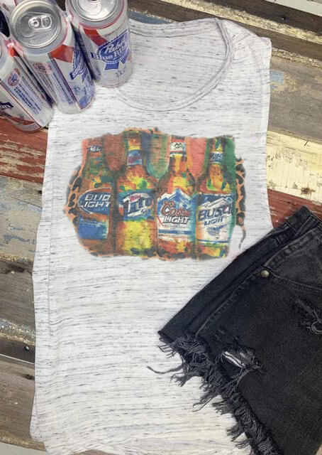 

Coors Light Bud Light Tank, White, 439913