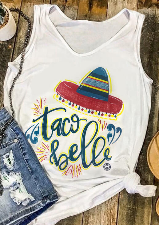 

Taco Bell Hat Tank, White, 439720