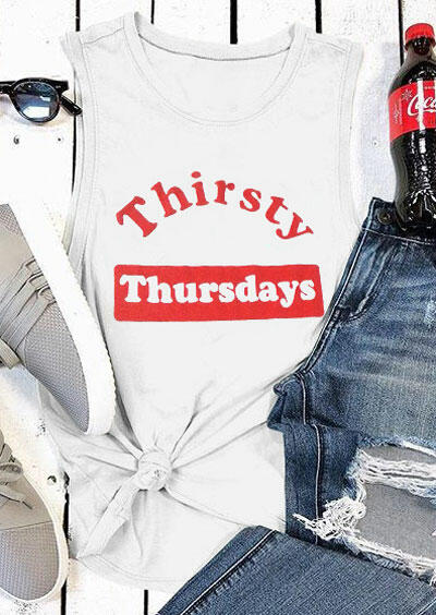 

Thirsty Thursdays O-Neck Tank, White, 184200