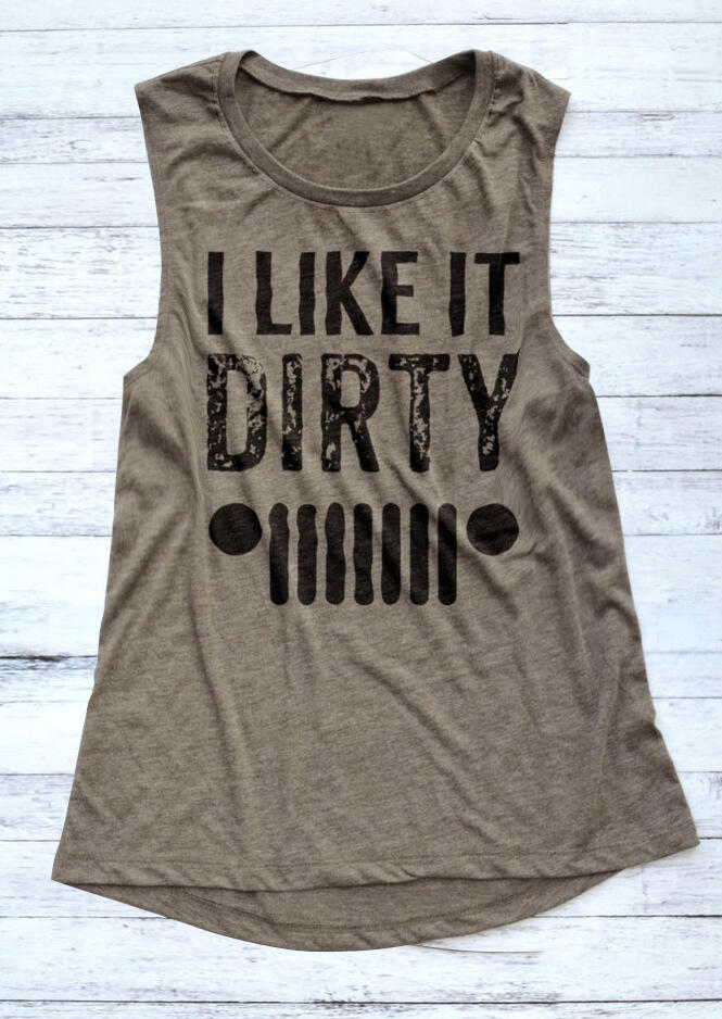 

I Like It Dirty Tank - Gray, 441068