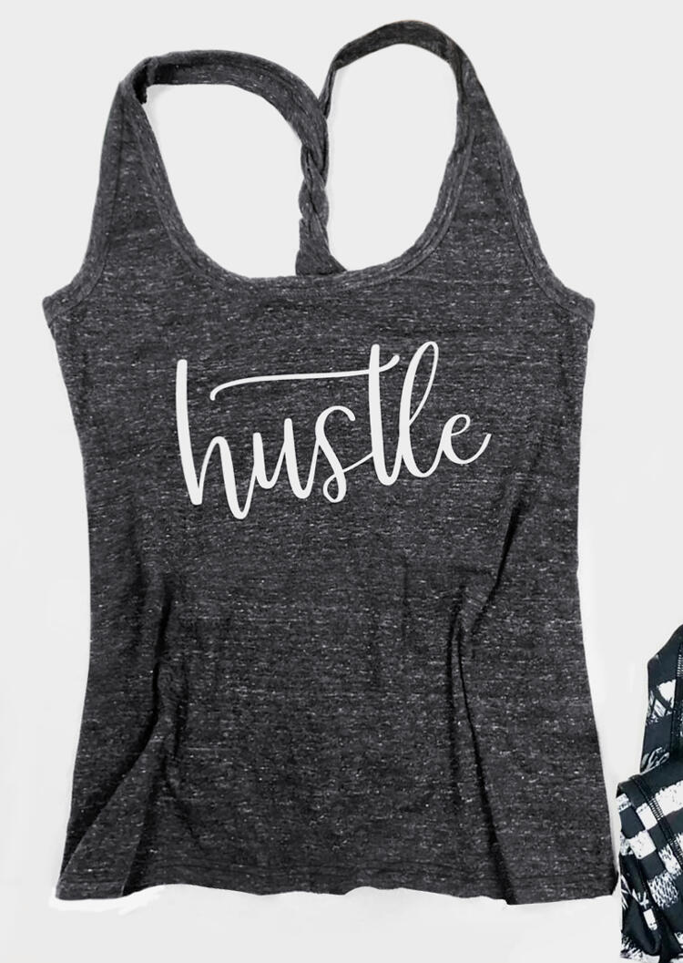 

Hustle Braid Casual Tank, Dark grey, 440745
