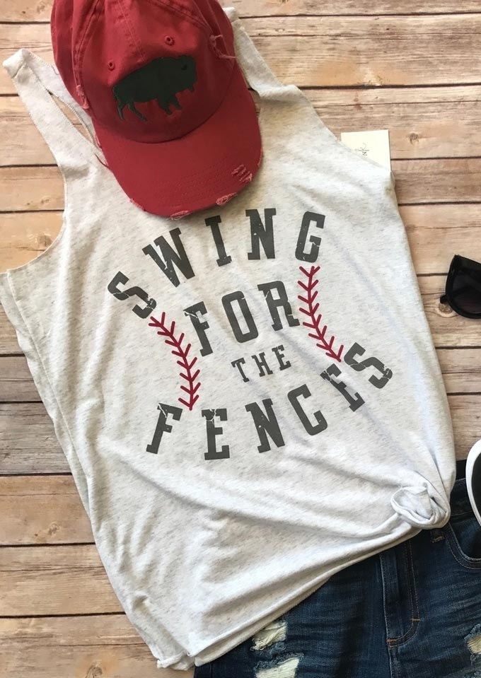 

Swing For The Fences Tank, Light grey, 125054