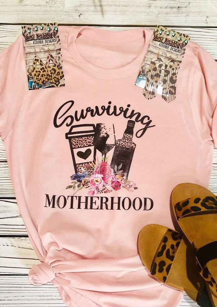 

Surviving Motherhood T-Shirt Tee, Flesh, 443447