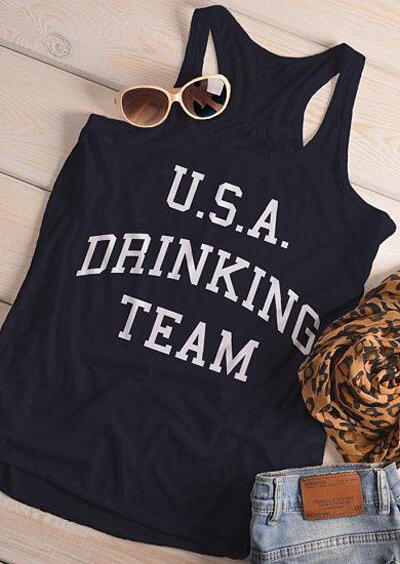 

USA Drinking Team Tank - Black, 443892